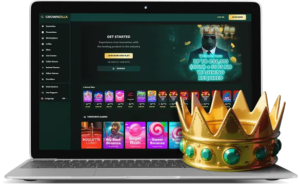 Crownzilla Casino Canada Desktop